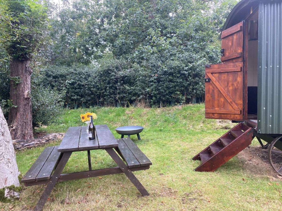 The Shepherd'S Hut - Wild Escapes Wrenbury Off Grid Glamping - Ages 12 And Over Baddiley Exterior foto
